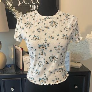 Shein cropped flower top